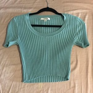 Urban Outfitters Mint Cropped Tee